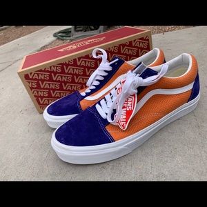 Purple and Orange Old Skool Vans
